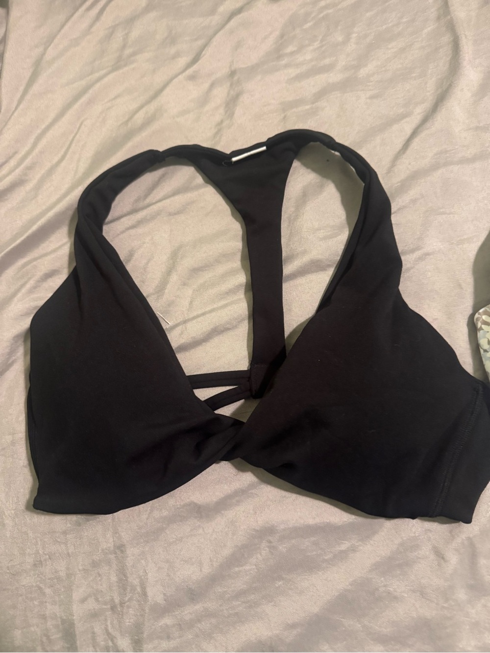 Fabletics Black sports bra brand new